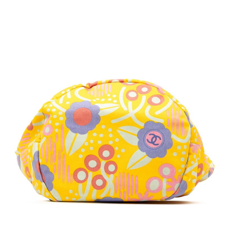 Chanel High Summer Coco Mark Flower One Shoulder Bag Handbag Yellow Multicolor