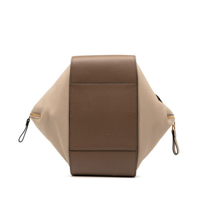 Loewe Anagram Hammock Small Handbag Shoulder Bag 2WAY Beige Brown Leather Women