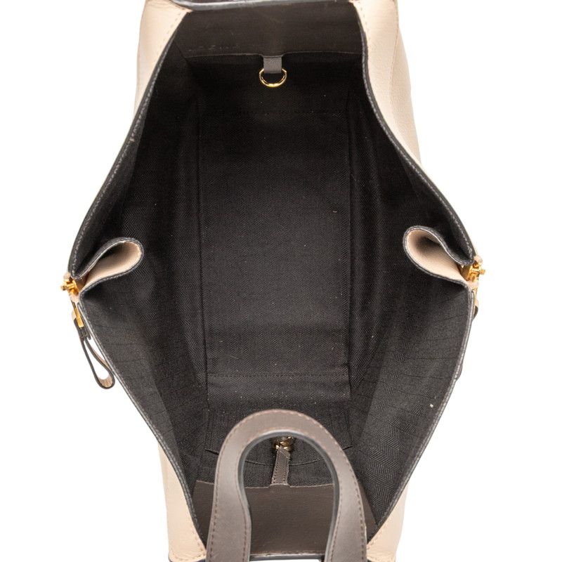 Loewe Anagram Hammock Small Handbag Shoulder Bag 2WAY Beige Brown Leather Women