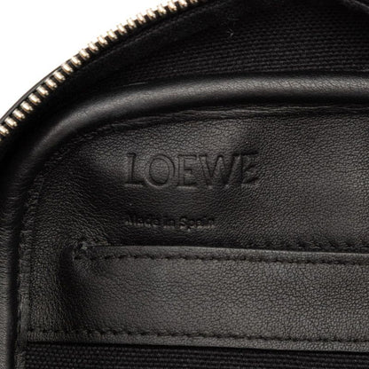 Loewe Anagram Amazona 15 Handbag Shoulder Bag 2WAY Black Gray Canvas Leather