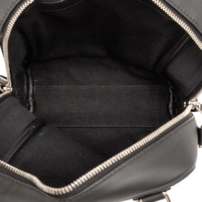 Loewe Anagram Amazona 15 Handbag Shoulder Bag 2WAY Black Gray Canvas Leather