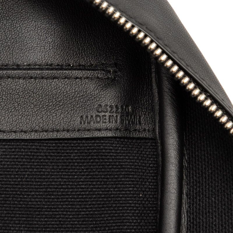 Loewe Anagram Amazona 15 Handbag Shoulder Bag 2WAY Black Gray Canvas Leather