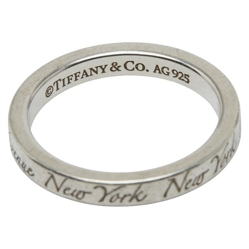 Tiffany & Co Notes Narrow New York Sv925 Silver Ladies Tiffany & Co