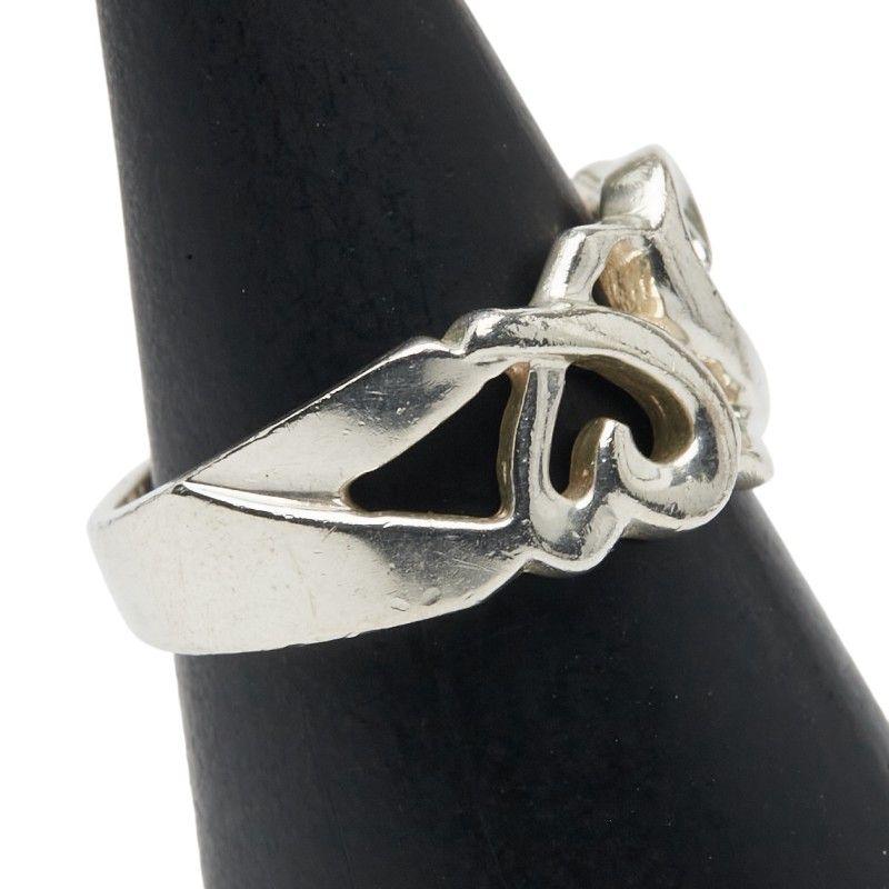 Tiffany & Co Triple Rubbing Heart Sv925 Silver Ladies Tiffany & Co