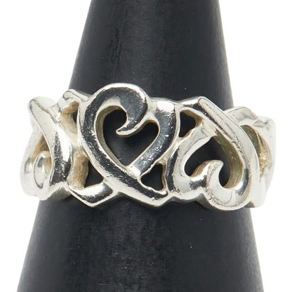 Tiffany & Co Triple Rubbing Heart Sv925 Silver Ladies Tiffany & Co