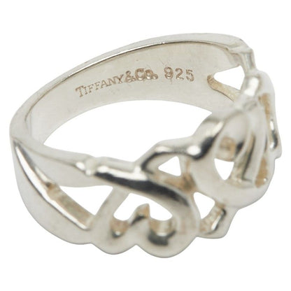 Tiffany & Co Triple Rubbing Heart Sv925 Silver Ladies Tiffany & Co