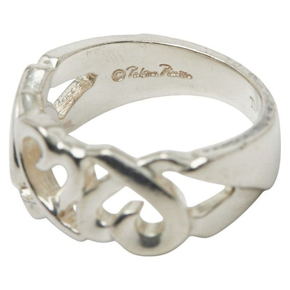 Tiffany & Co Triple Rubbing Heart Sv925 Silver Ladies Tiffany & Co