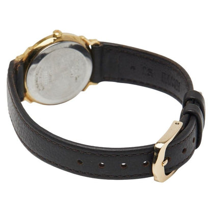 Dior Belt (external) Gold Brown Stainless Steel Leather Women's Dior