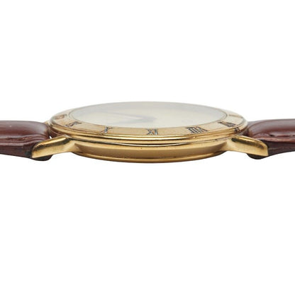 Gucci Interlocking G Belt (external) 3000m Gold Brown Plated Leather Ladies