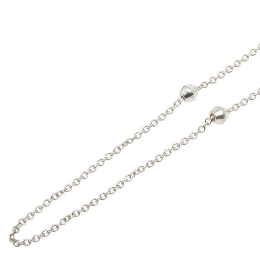 Tiffany & Co Barrel Beaded Long Necklace Sv925 Silver Ladies Tiffany & Co