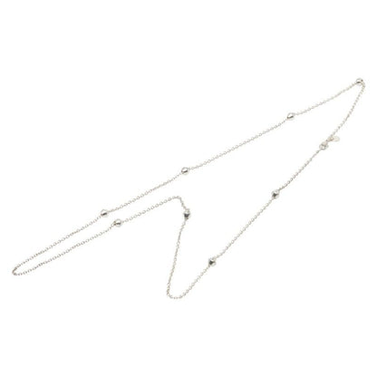 Tiffany & Co Barrel Beaded Long Necklace Sv925 Silver Ladies Tiffany & Co