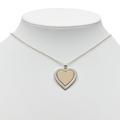 Tiffany & Co Double Heart Silver Gold Star Ring Silver 18K Gold Ladies Tiffany