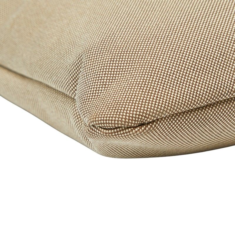 Prada Logo Jacquard Bt0551 Beige Brown Canvas Leather Women Prada