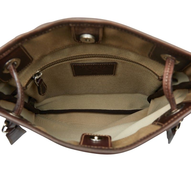 Prada Logo Jacquard Bt0551 Beige Brown Canvas Leather Women Prada