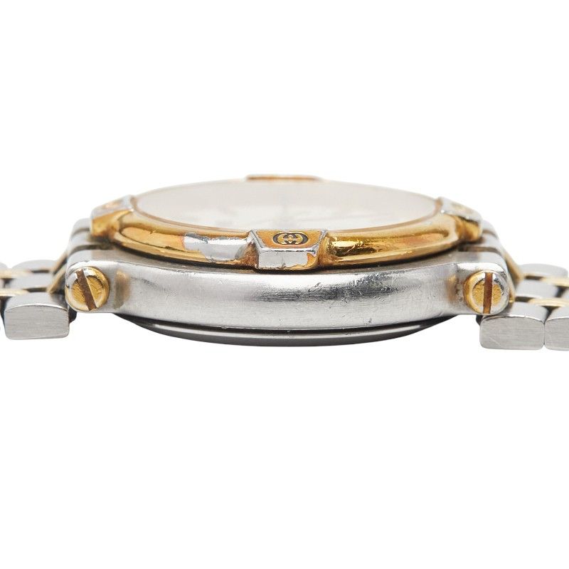 Gucci Interlocking G 9000l Silver Gold Ivory Stainless Steel Plated Ladies Gucci