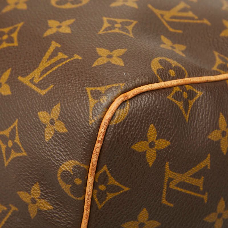Louis Vuitton Monogram Keepall 55 Boston Bag Travel Bag M41424 Brown PVC