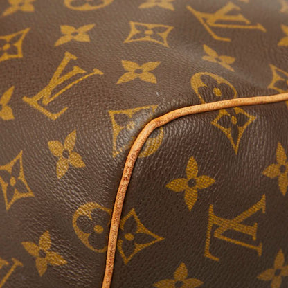 Louis Vuitton Monogram Keepall 55 Boston Bag Travel Bag M41424 Brown PVC
