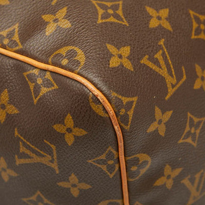 Louis Vuitton Monogram Keepall 55 Boston Bag Travel Bag M41424 Brown PVC