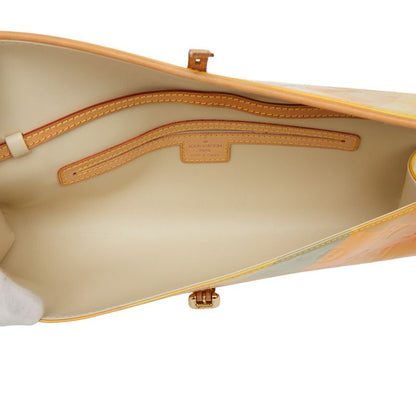 Louis Vuitton Monogram Vernis Fleur Pochette Crossbody Shoulder Bag M91117