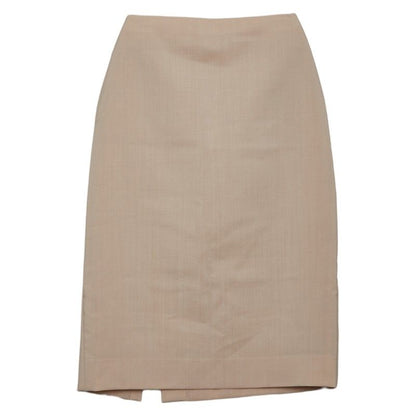 Hermes Tight Skirt Size:34 Beige Mohair/virgin Wool Ladies Hermes
