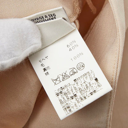 Hermes Tight Skirt Size:34 Beige Mohair/virgin Wool Ladies Hermes