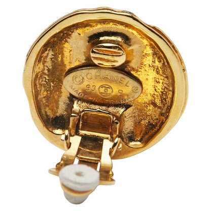Chanel Coco Mark Round Gold Plated Ladies Chanel