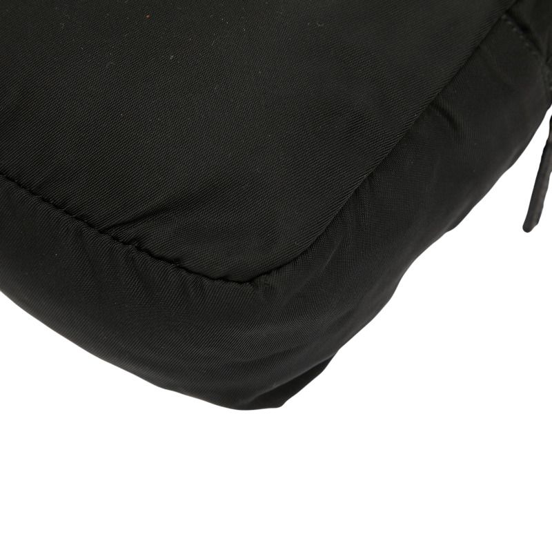 Prada Triangle Logo Plate Pocono Mv348 Black Nylon Women Prada