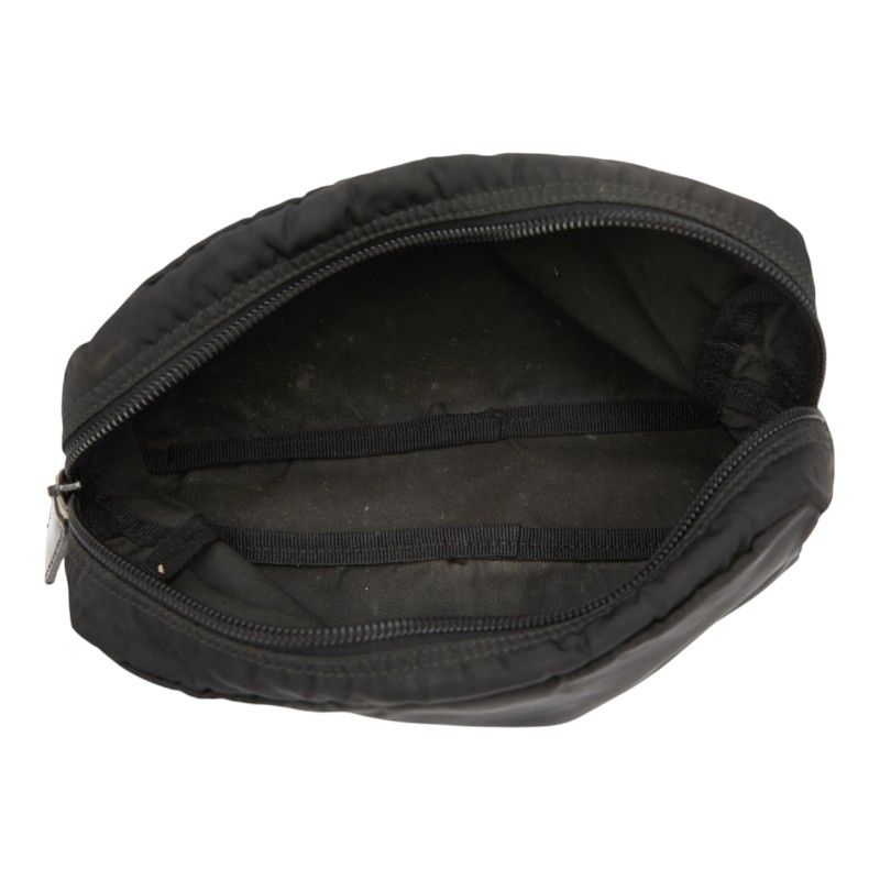 Prada Triangle Logo Plate Pocono Mv348 Black Nylon Women Prada