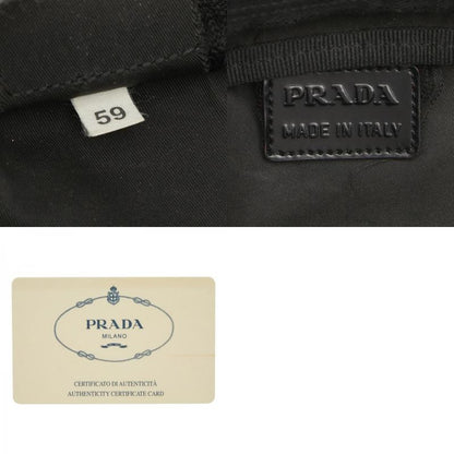 Prada Triangle Logo Plate Pocono Mv348 Black Nylon Women Prada