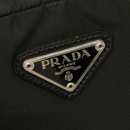 Prada Triangle Logo Plate Pocono Mv348 Black Nylon Women Prada