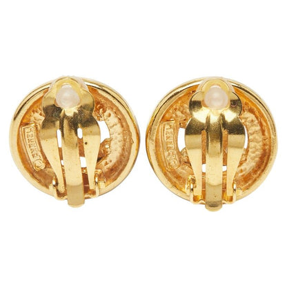 Chanel Coco Mark Round Gold Plated Ladies Chanel