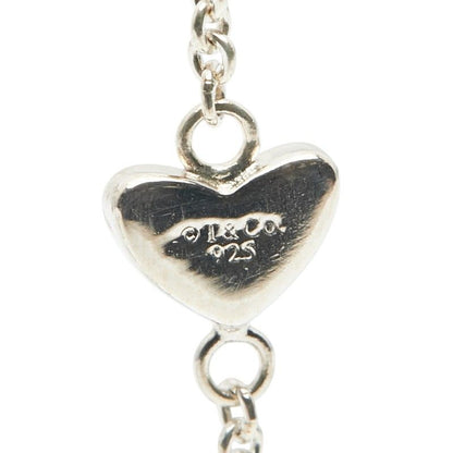 Tiffany & Co Heart Link Lariat Pendant Necklace Sv925 Silver Ladies Tiffany & Co