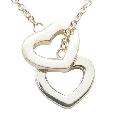 Tiffany & Co Heart Link Lariat Pendant Necklace Sv925 Silver Ladies Tiffany & Co