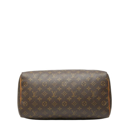 Louis Vuitton Monogram Speedy 35 Handbag Boston Bag Travel Bag M41524 Brown PVC