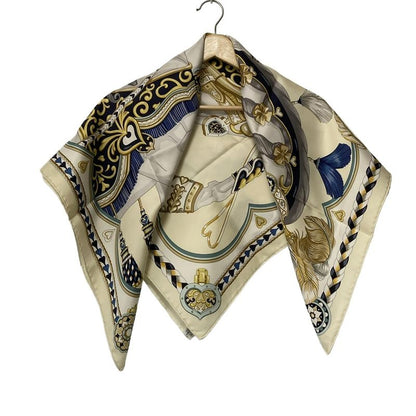 Hermes Carré 90 Like Scarf Ivory×white×multi Arne De Coeur