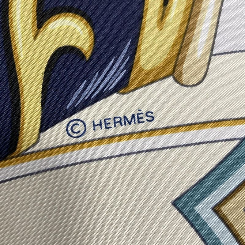 Hermes Carré 90 Like Scarf Ivory×white×multi Arne De Coeur