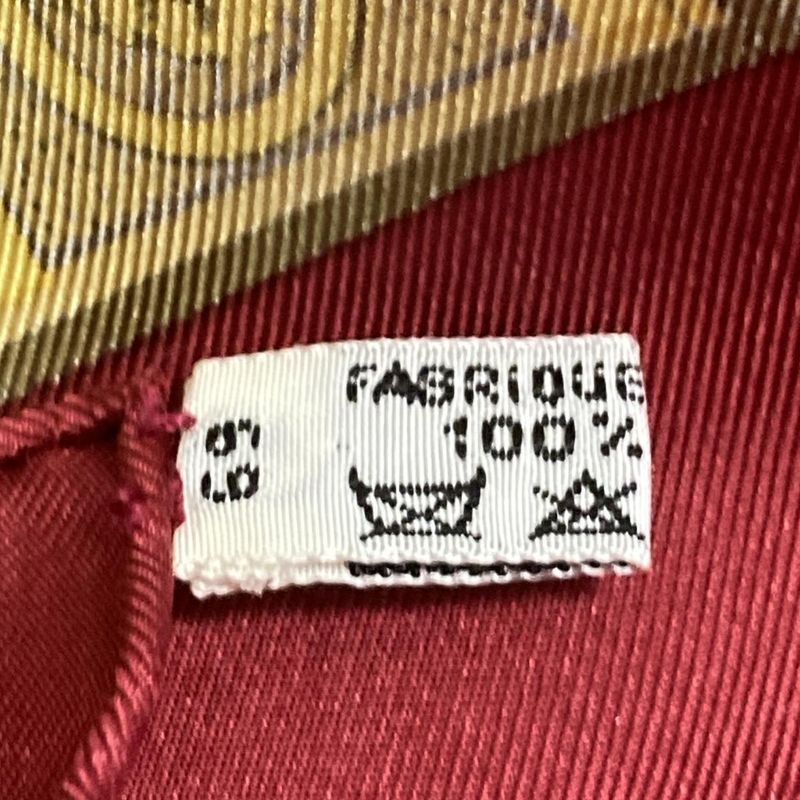 Hermes Carré 90 Like Scarf Red×yellow×multi Grand Uniforme