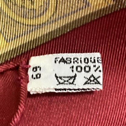 Hermes Carré 90 Like Scarf Red×yellow×multi Grand Uniforme