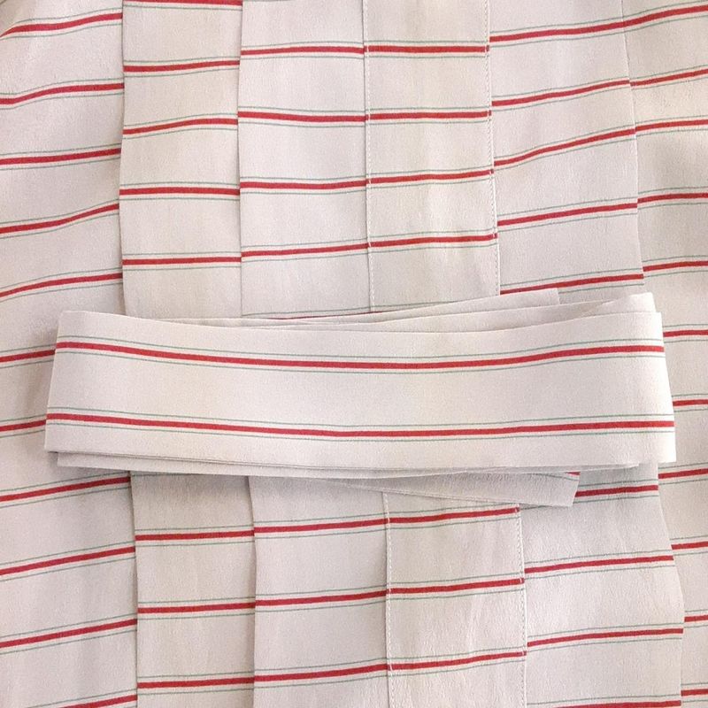 Dior/christian Dior Long Sleeve Shirt Blouse Size M Women's - Gray X Bordeaux X