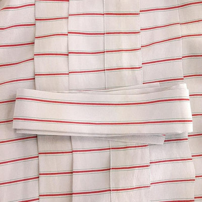 Dior/christian Dior Long Sleeve Shirt Blouse Size M Women's - Gray X Bordeaux X