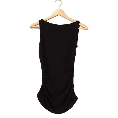 Bottega Veneta Sleeveless Cut And Sewn Size S Women's - Black Knit/gathered