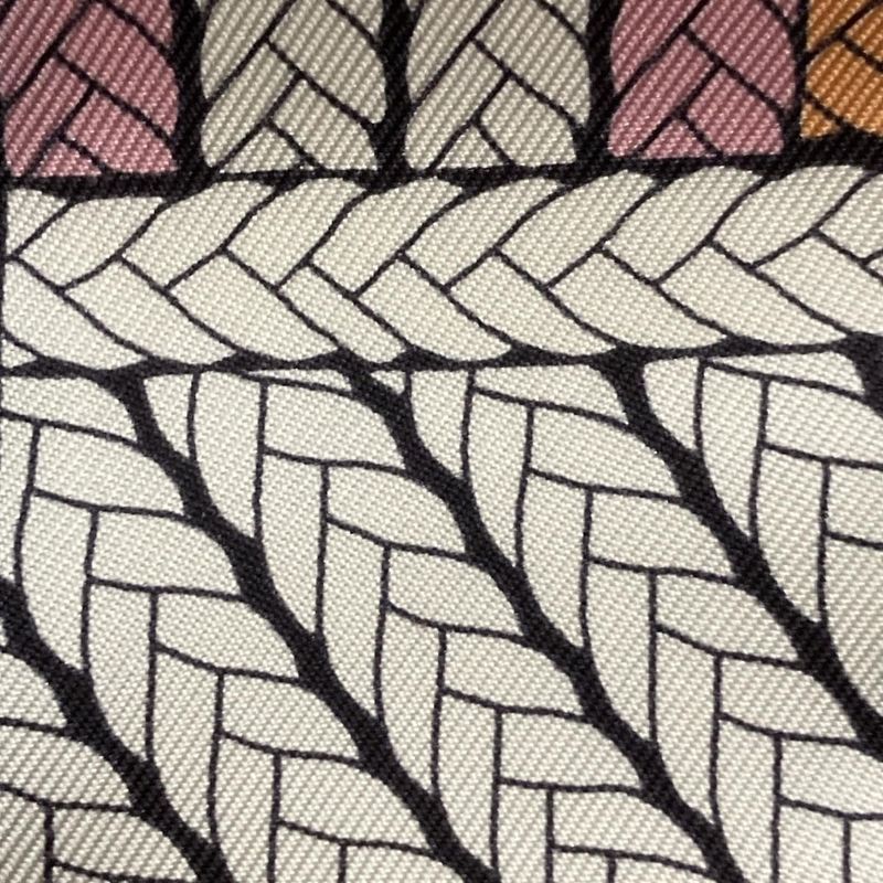 Hermes 063847s 12 White And Pink And Multi Ribbon Scarf Like Scarf 063847s 12