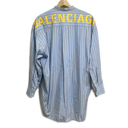 Balenciaga Long Sleeve Shirt Blouse Size 34 S Women - 520497 Tbm02 Light Blue X