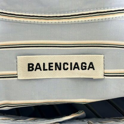 Balenciaga Long Sleeve Shirt Blouse Size 34 S Women - 520497 Tbm02 Light Blue X