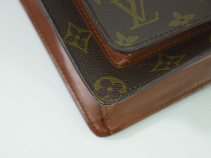 Authentic Louis Vuitton LV Monceau 26 Monogram 2WAY Shoulder Bag Handbag Brown