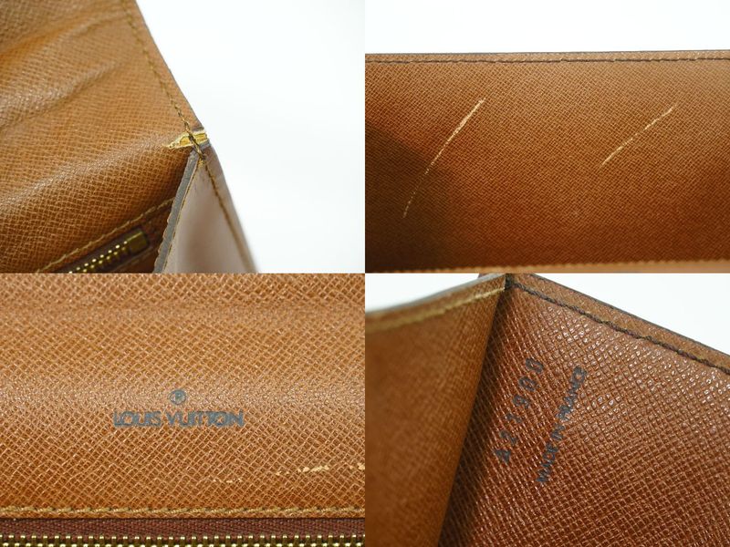 Authentic Louis Vuitton LV Monceau 26 Monogram 2WAY Shoulder Bag Handbag Brown