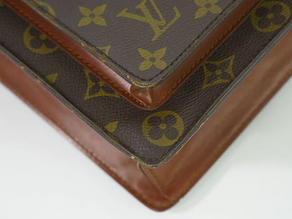 Authentic Louis Vuitton LV Monogram 2WAY Shoulder Bag Handbag Brown M51185