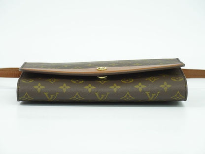 Authentic Louis Vuitton LV Bordeaux Monogram 2WAY Shoulder Bag Clutch Bag Brown