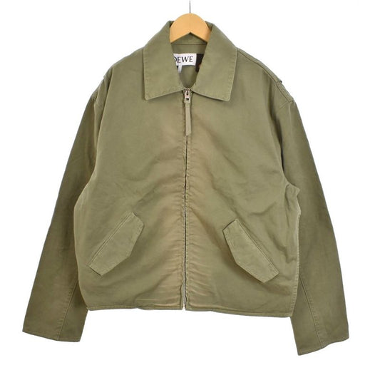 Loewe Anagram Jacket Zip-up Blouson 44 Khaki H616y50x11 AA
