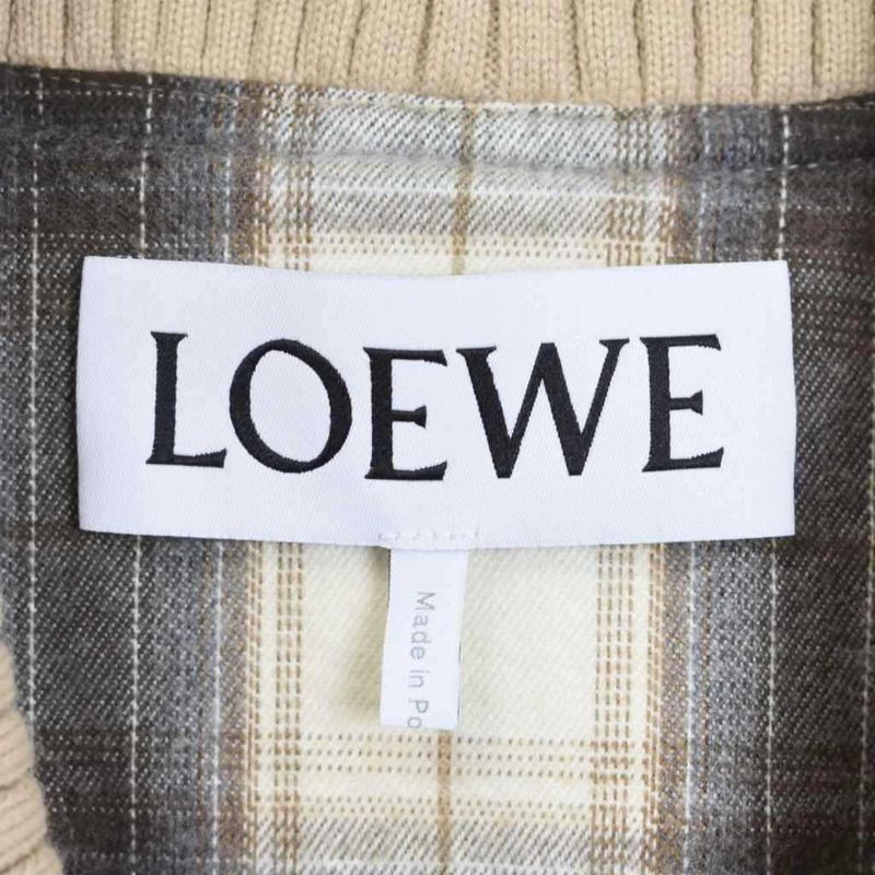 Loewe Anagram Patch Jacket Blouson 48 Beige H526y03x16 AA